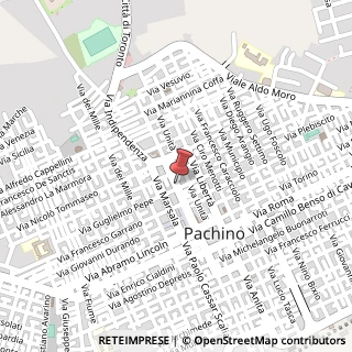 Mappa Via Giuseppe Garibaldi, 62, 96018 Pachino, Siracusa (Sicilia)