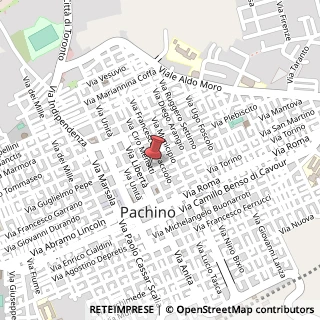 Mappa Via Ciro Menotti, 20, 96018 Pachino, Siracusa (Sicilia)