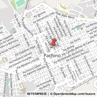 Mappa Via Libertà, 15, 96018 Pachino, Siracusa (Sicilia)