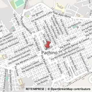 Mappa Piazza Vittorio Emanuele, 2, 96018 Pachino, Siracusa (Sicilia)