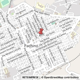 Mappa Via Municipio, 9, 96018 Pachino SR, Italia, 96017 Noto, Siracusa (Sicilia)