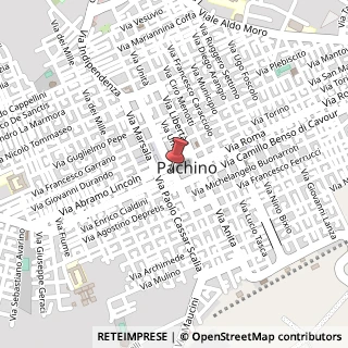 Mappa Piazza Vittorio Emanuele, 56, 96018 Pachino, Siracusa (Sicilia)
