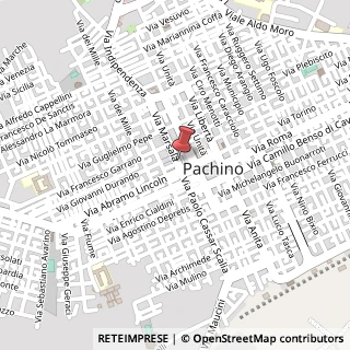 Mappa Via Marsala, 12, 96018 Pachino, Siracusa (Sicilia)