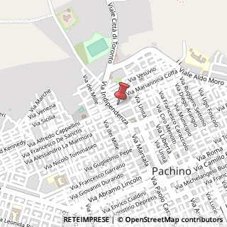 Mappa Via Alfredo Cappellini, 18, 96018 Pachino, Siracusa (Sicilia)