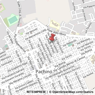 Mappa Via Indipendenza, 96018 Pachino SR, Italia, 96018 Pachino, Siracusa (Sicilia)