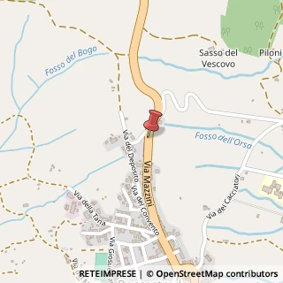Mappa Localita', Caolino-piloni, 58036 Roccastrada, Grosseto (Toscana)