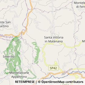 Mappa Santa Vittoria in Matenano
