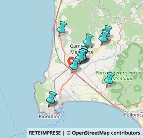 Mappa Via Comunità Europea, 57021 Campiglia Marittima LI, Italia (5.79286)