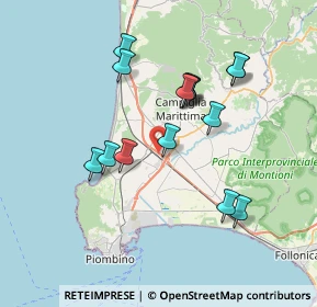 Mappa Via Comunità Europea, 57021 Campiglia Marittima LI, Italia (6.872)