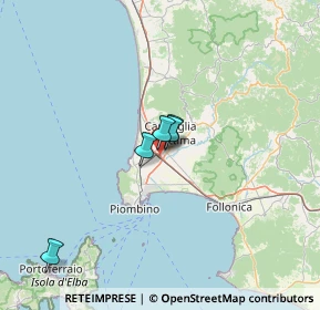 Mappa SS 1 Via Aurelia &, 57021 Campiglia Marittima LI, Italia (53.44474)