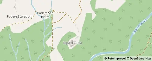 Mappa Castiglione d'Orcia