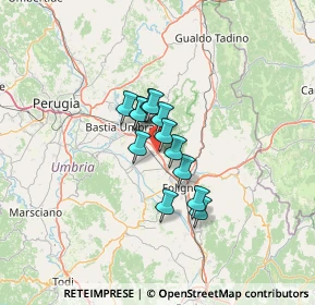 Mappa Via Monte Pennino, 06038 Spello PG, Italia (8.01769)