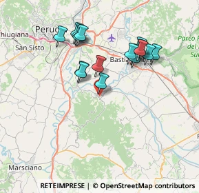 Mappa Corso Guglielmo Marconi, 06084 Bettona PG, Italia (7.22706)