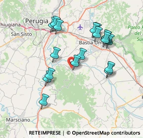 Mappa Corso Guglielmo Marconi, 06084 Bettona PG, Italia (7.59889)