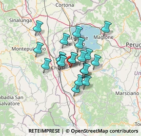 Mappa Via Dante, 06062 Città della Pieve PG, Italia (9.4975)