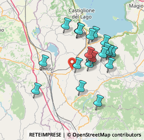 Mappa Via Dante, 06062 Città della Pieve PG, Italia (6.711)