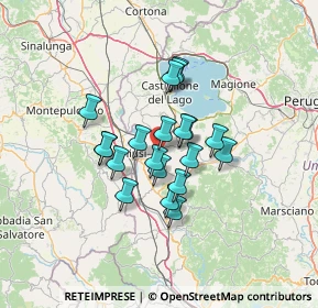 Mappa Via della Resistenza, 06062 Città della Pieve PG, Italia (10.018)