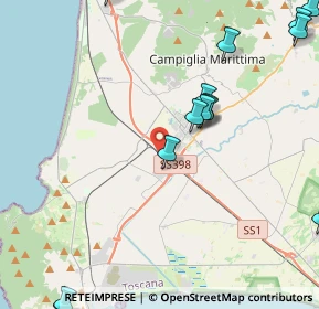 Mappa Via delle Lavorierine, 57021 Campiglia Marittima LI, Italia (5.88357)