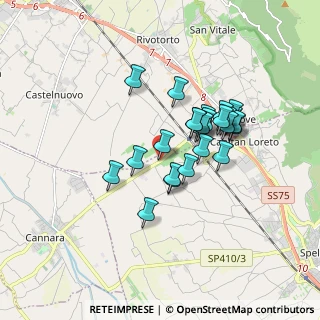 Mappa Localita Castellaccio, 06038 Spello PG, Italia (1.44615)
