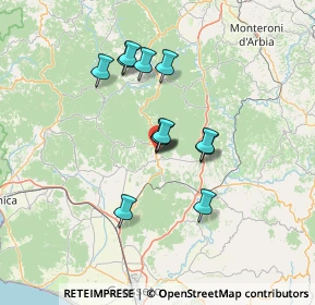 Mappa Via dei Cacciatori, 58036 Roccastrada GR, Italia (11.245)