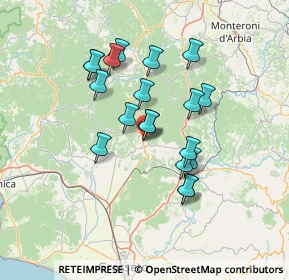 Mappa Via dei Cacciatori, 58036 Roccastrada GR, Italia (12.32263)