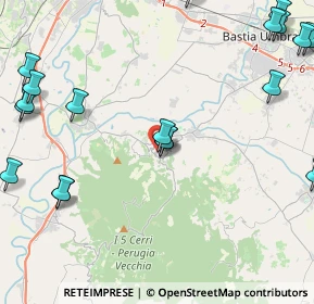 Mappa Vicolo del Forte, 06084 Bettona PG, Italia (6.391)