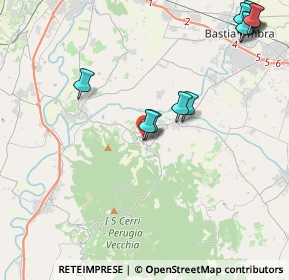 Mappa Vicolo del Forte, 06084 Bettona PG, Italia (5.58923)