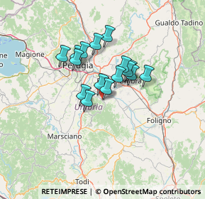 Mappa Vicolo del Forte, 06084 Bettona PG, Italia (9.82625)