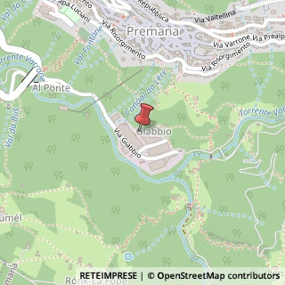 Mappa Via Giabbio, 23834 Premana, Lecco (Lombardia)