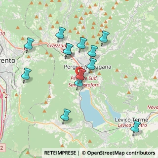 Mappa Via della Campagna Granda, 38057 Pergine Valsugana TN, Italia (3.68692)
