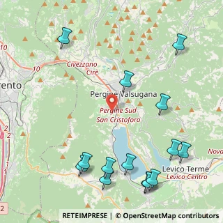 Mappa Via della Campagna Granda, 38057 Pergine Valsugana TN, Italia (5.55429)
