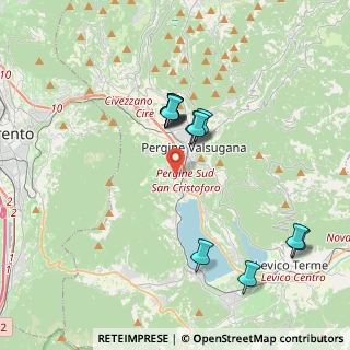 Mappa Via della Campagna Granda, 38057 Pergine Valsugana TN, Italia (3.4975)