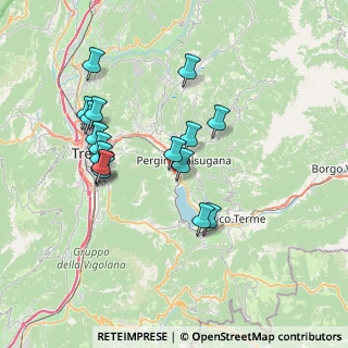 Mappa Via della Campagna Granda, 38057 Pergine Valsugana TN, Italia (6.91412)