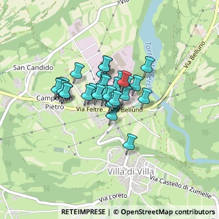 Mappa Villa di Villa di, 32026 Mel BL, Italia (0.26)