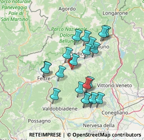 Mappa Villa di Villa di, 32026 Mel BL, Italia (12.1925)