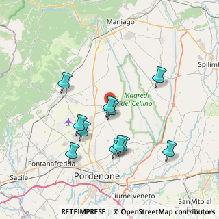 Mappa Via S. Quirino, 33080 San Quirino PN, Italia (7.07273)