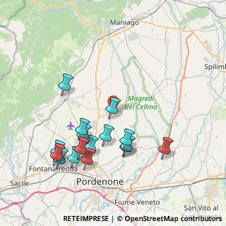 Mappa Via S. Quirino, 33080 San Quirino PN, Italia (8.19353)