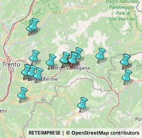 Mappa Via Valsorda, 38051 Borgo Valsugana TN, Italia (15.15684)