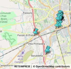 Mappa Via Santa Caterina, 33037 Pasian di Prato UD, Italia (2.6945)