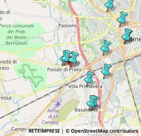 Mappa Via Orientale, 33037 Pasian di Prato UD, Italia (2.05583)