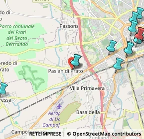 Mappa Via Orientale, 33037 Pasian di Prato UD, Italia (2.86846)