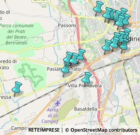 Mappa Via Orientale, 33037 Pasian di Prato UD, Italia (2.4275)