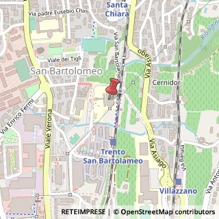 Mappa Via della Malpensada, 156, 38123 Trento, Trento (Trentino-Alto Adige)