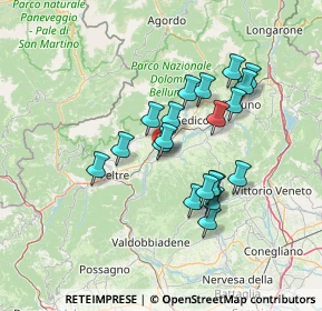 Mappa Via G. Garibaldi, 32020 Lentiai BL, Italia (11.7545)