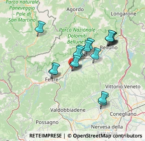 Mappa Via G. Garibaldi, 32020 Lentiai BL, Italia (12.05412)