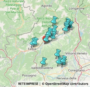 Mappa Via G. Garibaldi, 32020 Lentiai BL, Italia (12.0325)