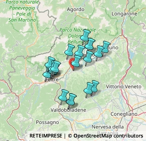 Mappa Via G. Garibaldi, 32020 Lentiai BL, Italia (10.253)