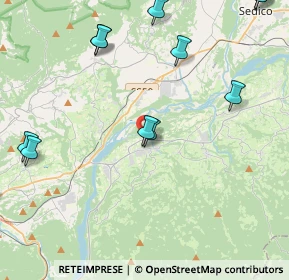 Mappa Via G. Garibaldi, 32020 Lentiai BL, Italia (6.04071)