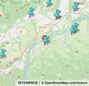 Mappa Via G. Garibaldi, 32020 Lentiai BL, Italia (6.43231)