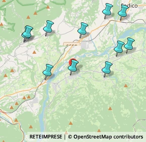 Mappa Via G. Garibaldi, 32020 Lentiai BL, Italia (4.64273)